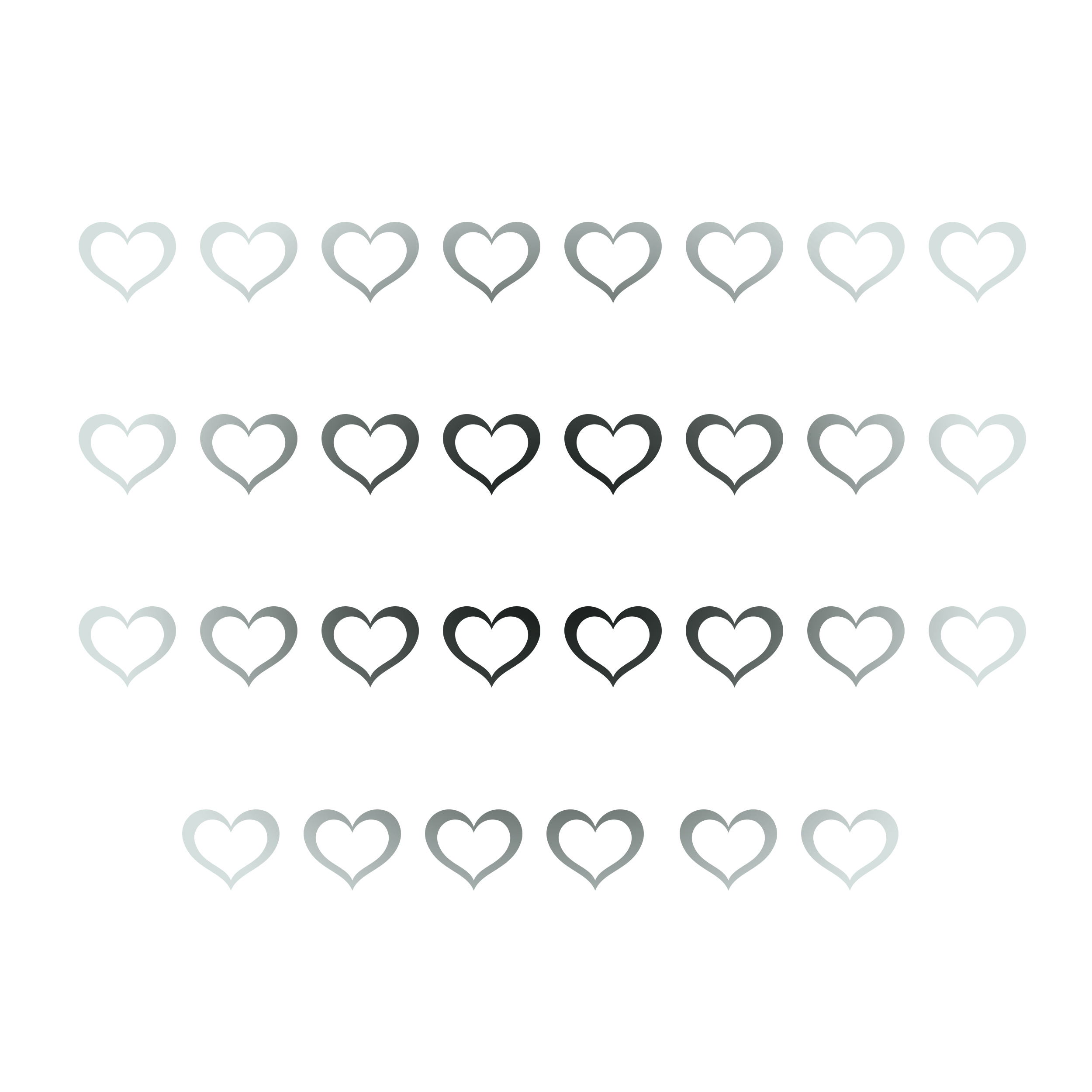 آینه پدیده شاپ طرح Heart کد 30