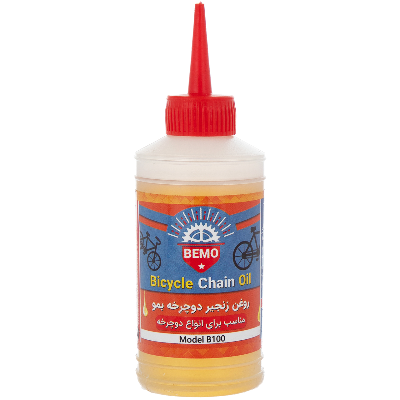 روغن زنجیر دوچرخه بمو مدل B100 حجم 80 میلی لیتر