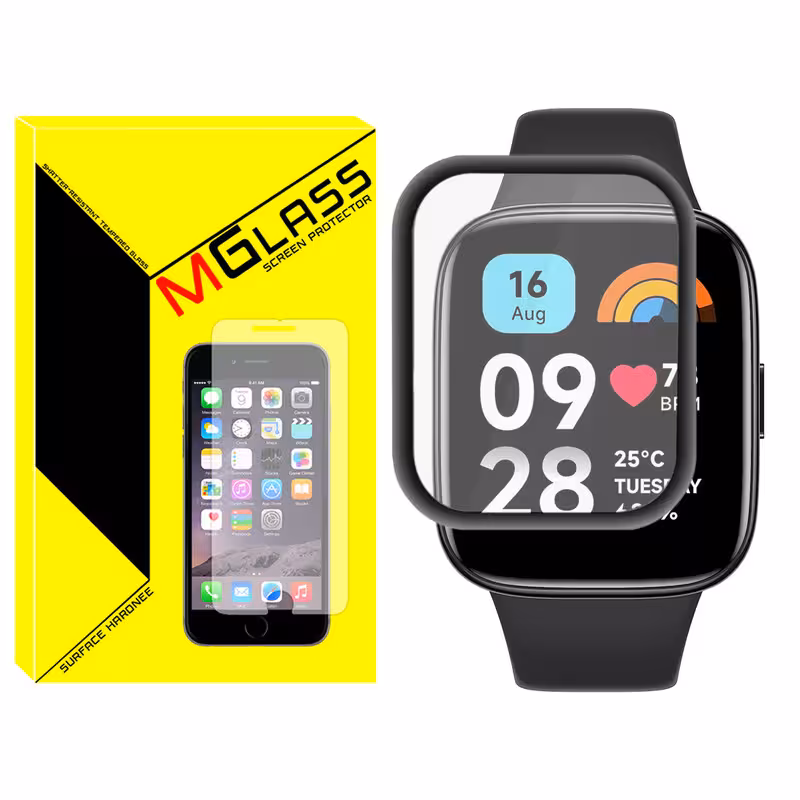 محافظ صفحه نمایش نانو ام‌گلس مدل Pmma-MG مناسب برای ساعت هوشمند شیائومی Redmi Watch 3 / Watch 3 Active | کالا برتری