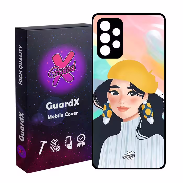 کاور گارد ایکس طرح دختر مدل Glass10261 مناسب برای گوشی موبایل سامسونگ Galaxy A32 4G