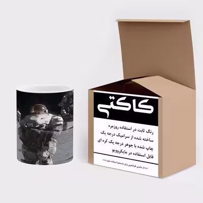 ماگ کاکتی طرح فضانورد مدل mgs14317