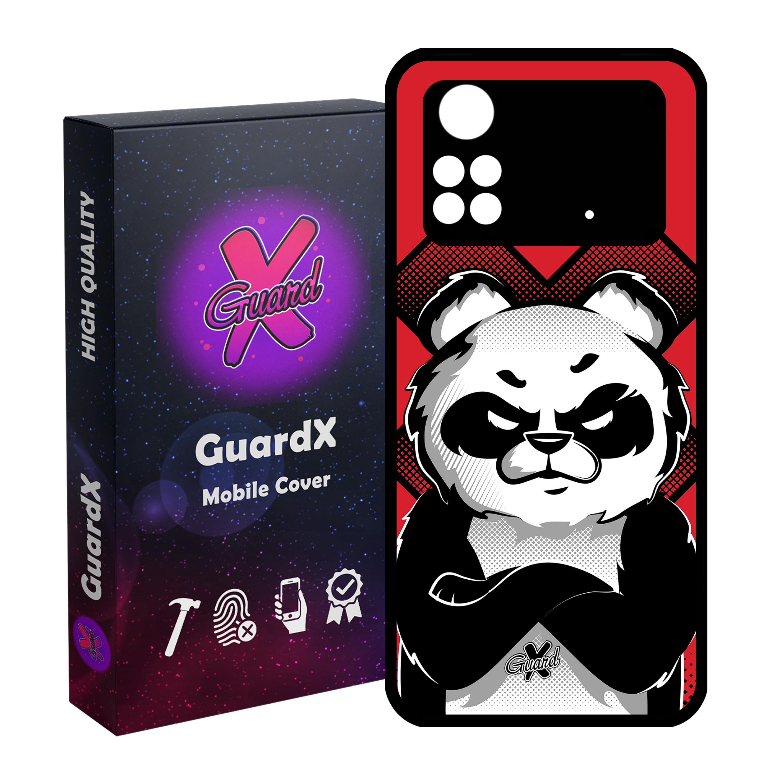 کاور گارد ایکس طرح Panda مدل Glass10301 مناسب برای گوشی موبایل شیائومی Poco M4 Pro 4G