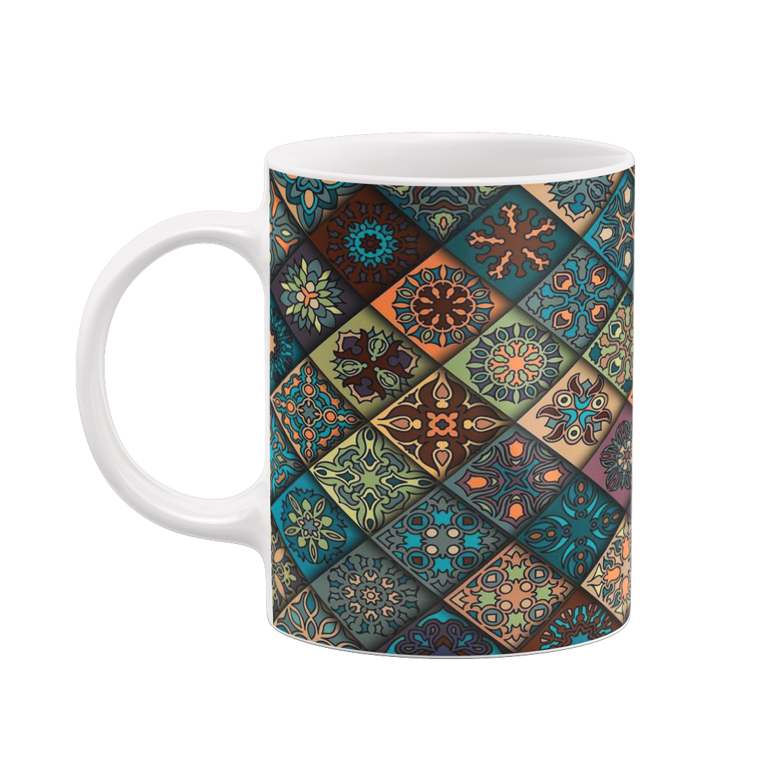 ماگ طرح کاشی کد 03