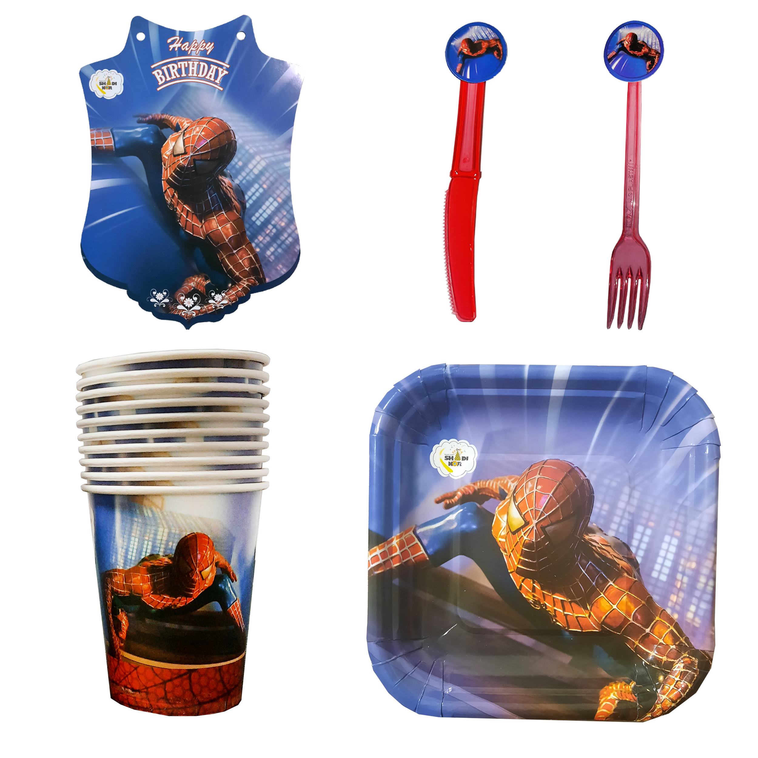  مجموعه 50 عددی تم تولد مدل spider man