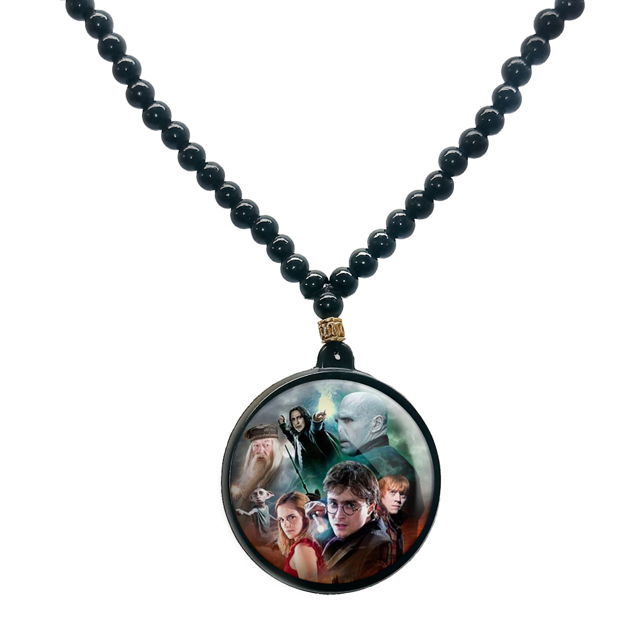 گردنبند پرمانه طرح Harry Potter کد pmd.23980 مدل دو طرفه