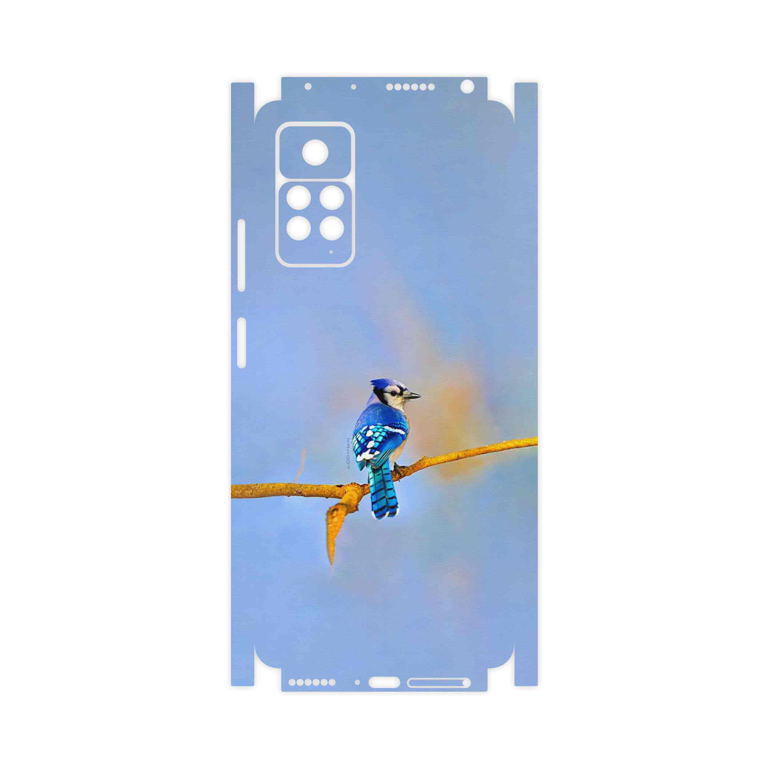برچسب پوششی ماهوت مدل Cyanocitta cristata-FullSkin مناسب برای گوشی موبایل شیائومی Redmi Note 11 Pro 5G