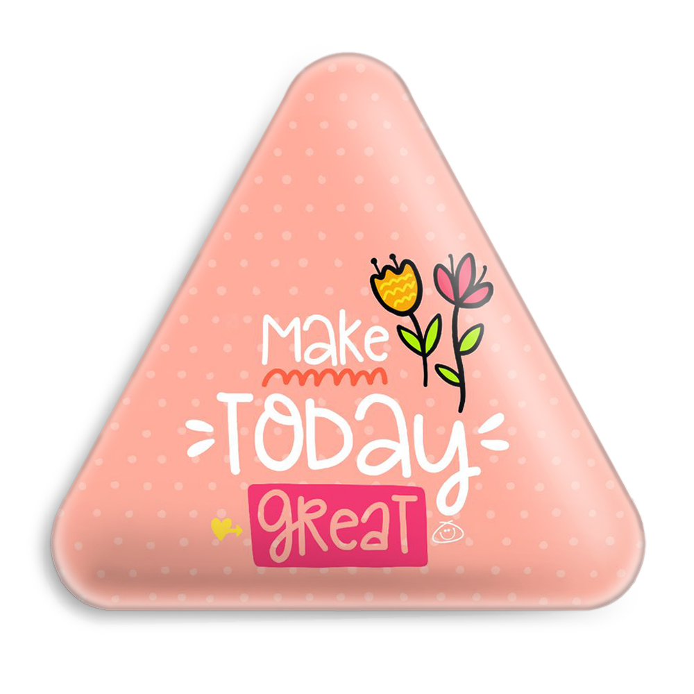پیکسل خندالو طرح Make Today Great مدل مثلثی کد 2737
