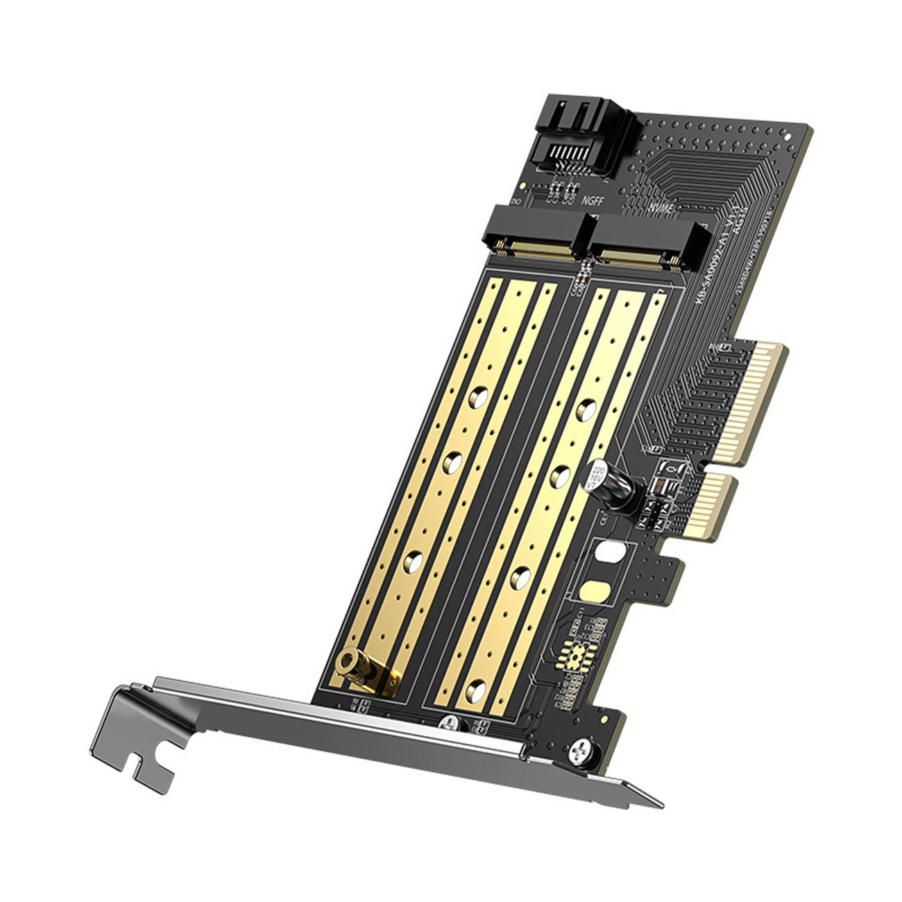 مبدل M.2 M-Key M.2 B-Key به PCle 3.0 4X یوگرین مدل CM302-70504