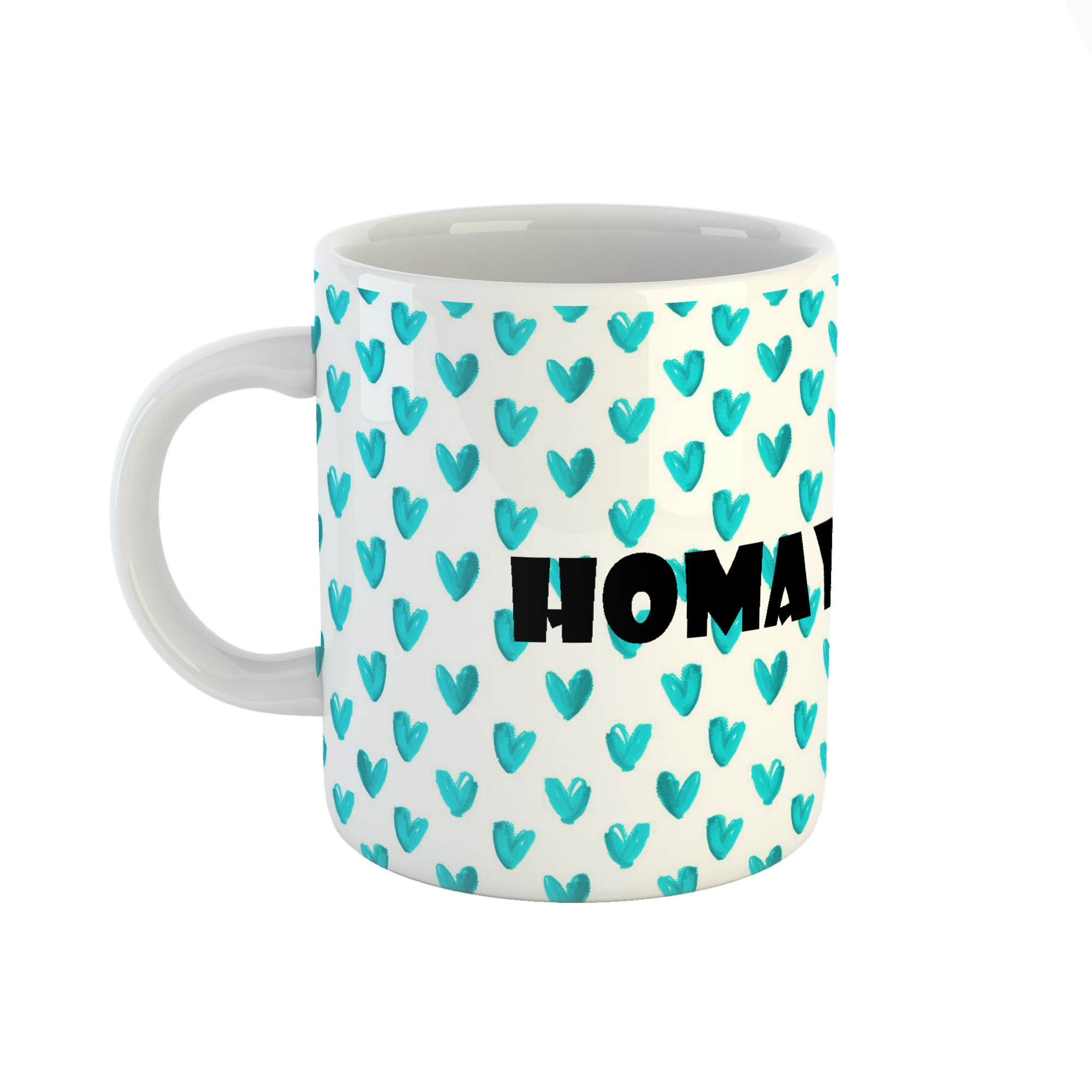 ماگ طرح اسم همایون مدل قلب کد 1282