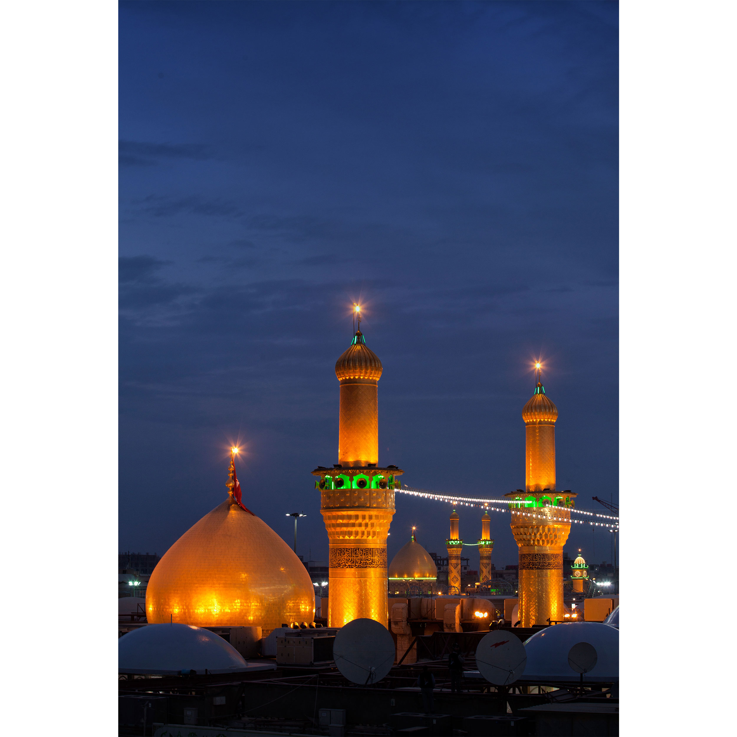 تابلو شاسی طرح حرم امام حسین و حضرت عباس مدل T2426