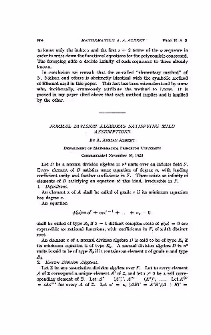 خرید و دانلود نسخه کامل کتاب Normal Division Algebras Satisfying Mild Assumptions