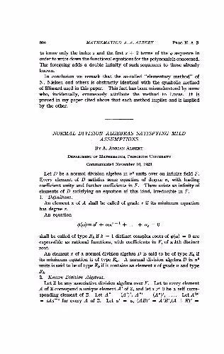 خرید و دانلود نسخه کامل کتاب Normal Division Algebras Satisfying Mild Assumptions
