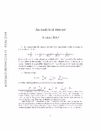 خرید و دانلود نسخه کامل کتاب An analytical exercise