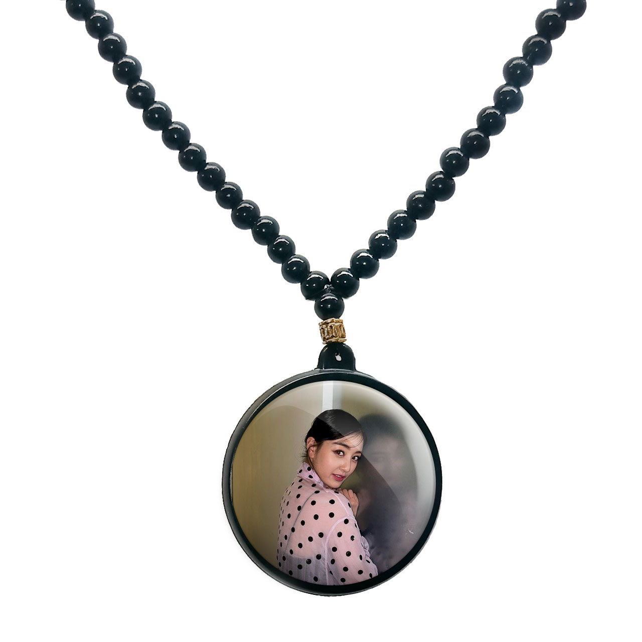 گردنبند پرمانه طرح تو ایس کد pmd.19507 مدل دو طرفه