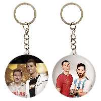 جاکلیدی خندالو مدل کریستیانو رونالدو و لیونل مسی کد 1400414003 مجموعه 2 عددی