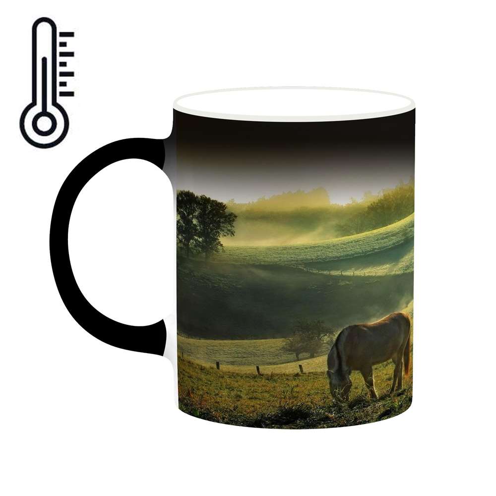 ماگ حرارتی کاکتی طرح اسب مدل mgh19254