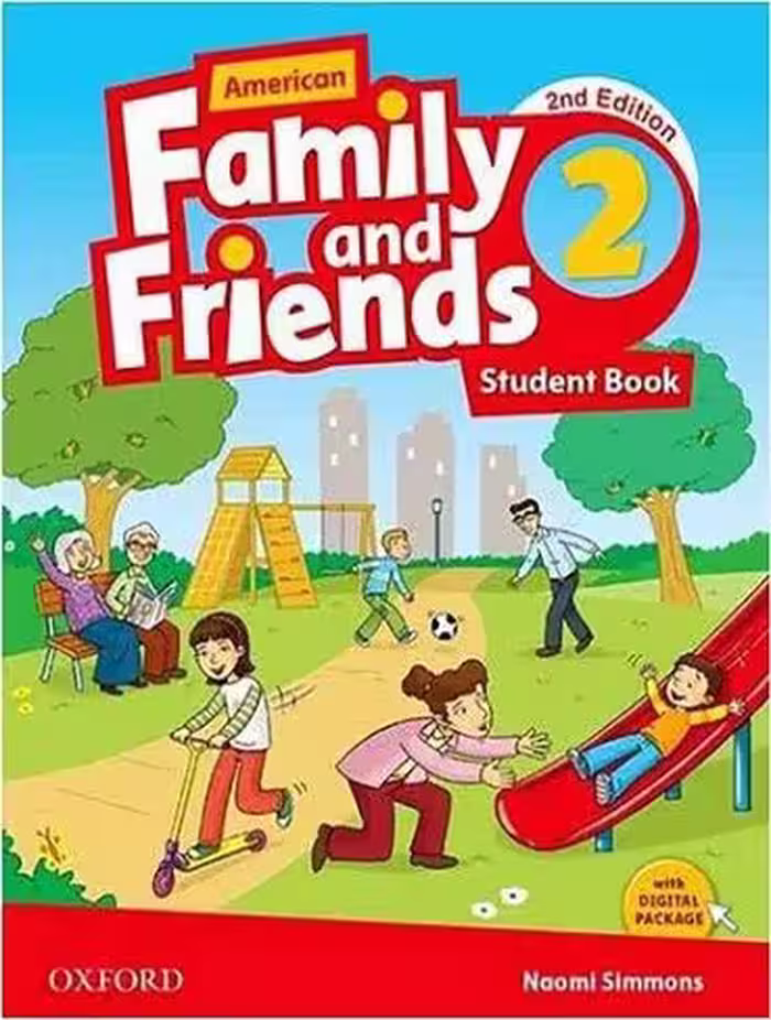 American Family and Friends 2 2nd کتاب امریکن فامیلی فرندز 2 (سایز رحلی -A4)