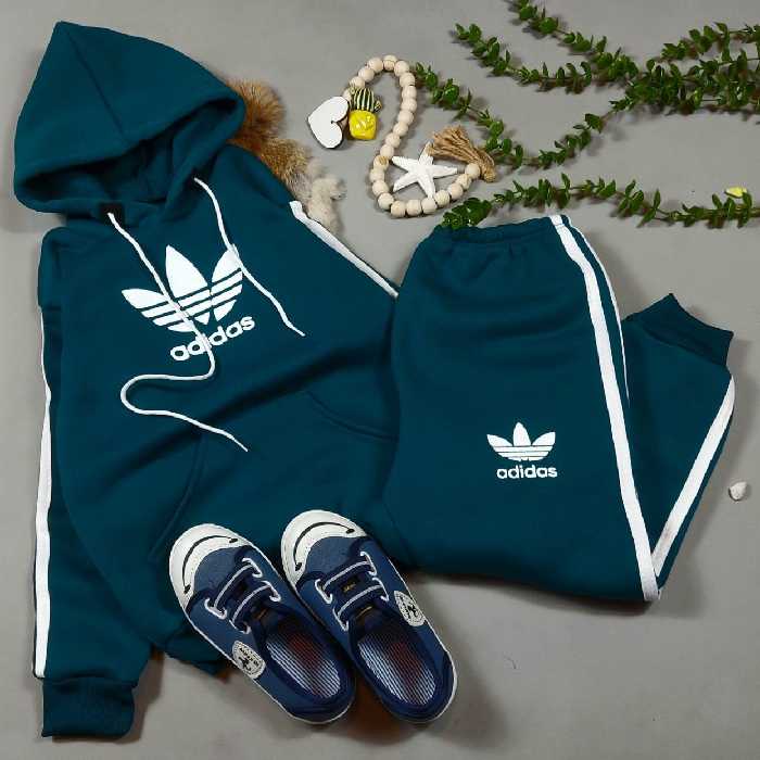 ست بلند اسپورت هودی شلوار 7رنگ ادیداس داخل کورکی طرح bakhti