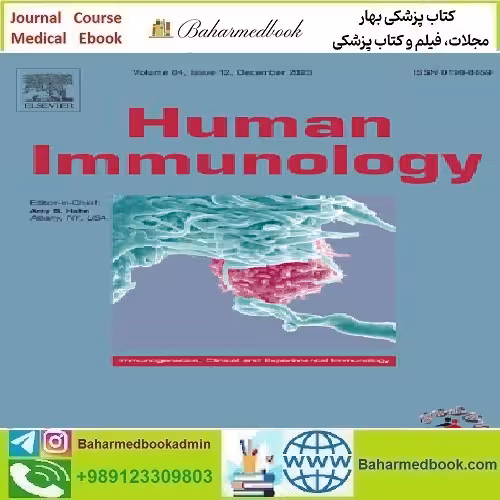 Human Immunology Volume 84 Issue 1 to 12 2023 TRU