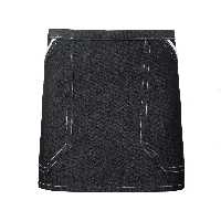 نیم پیشبند جین دو جیب نوار سفید SS-UNIFORM
