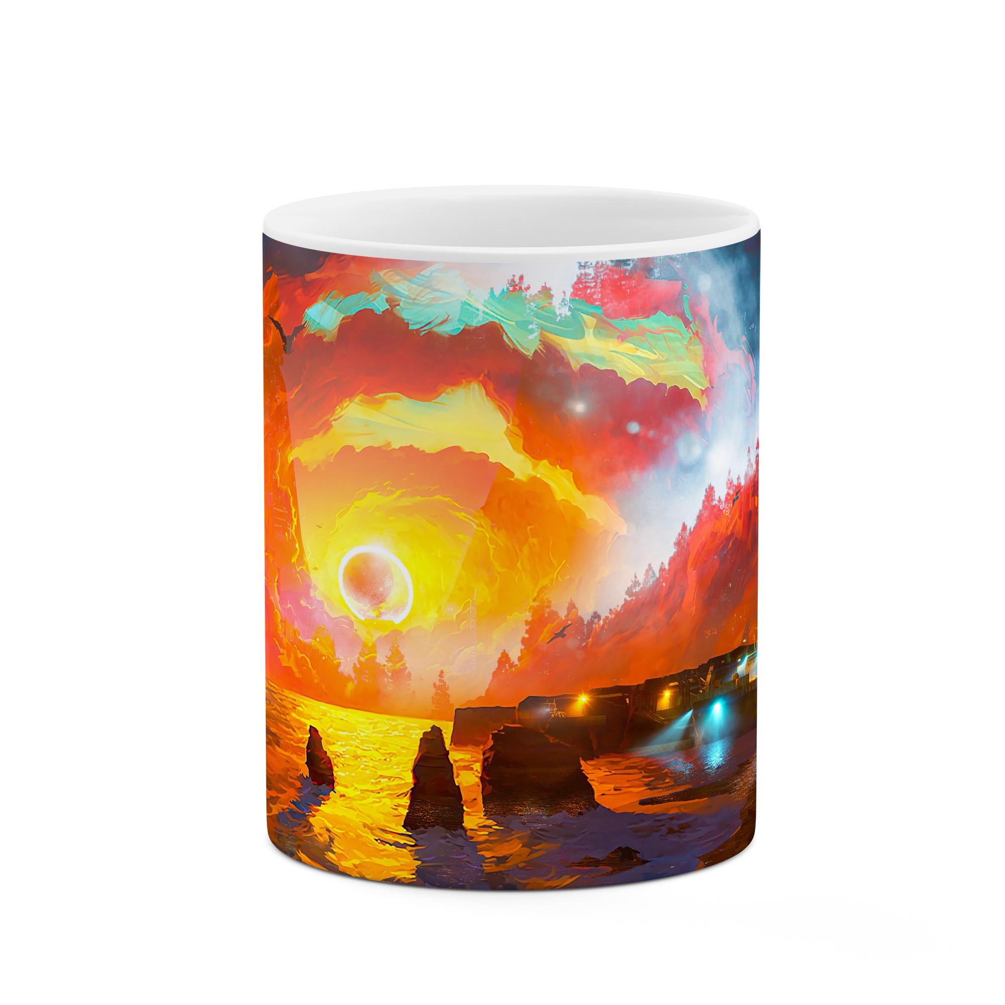 ماگ طرح غروب نقاشی مدل mgp00733