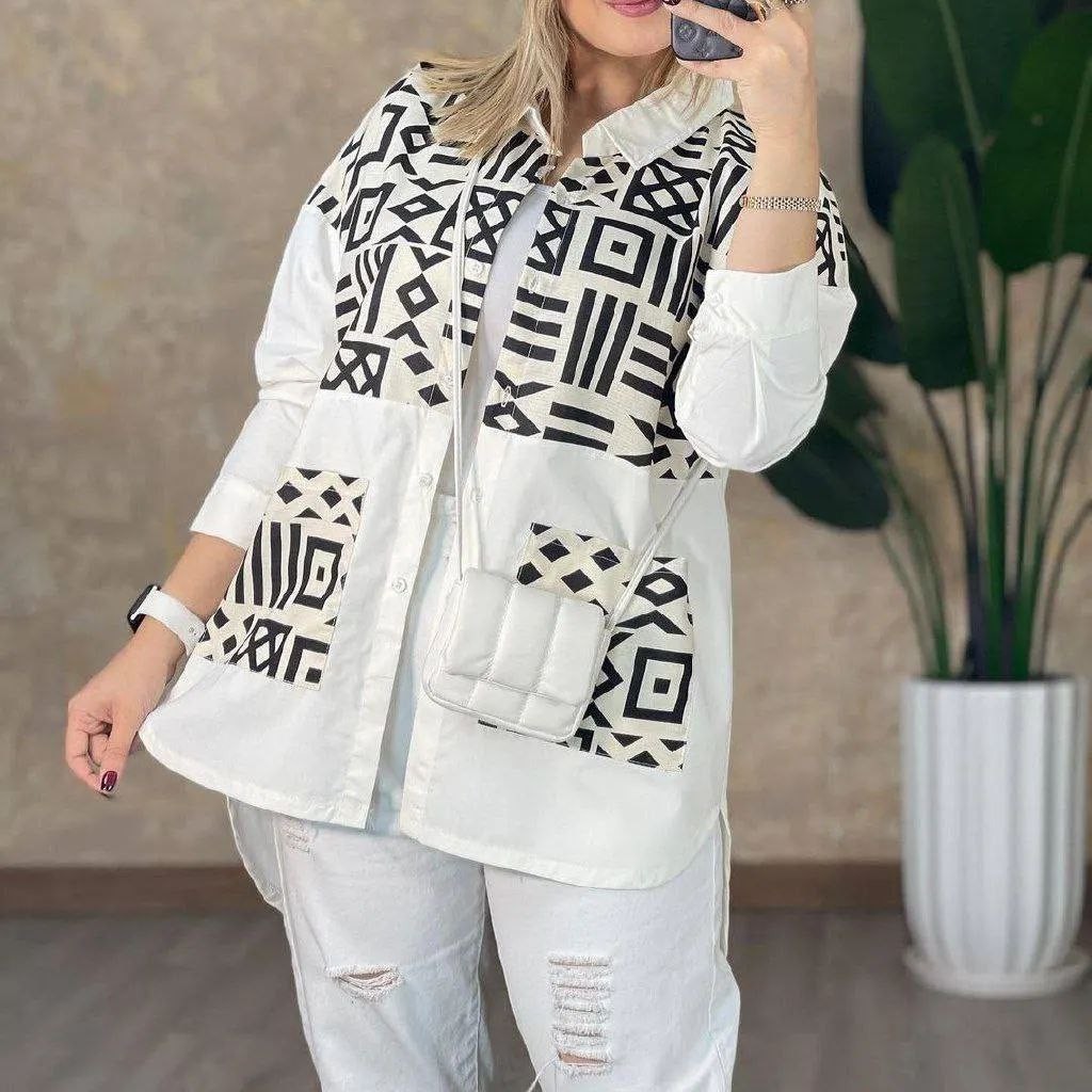 مانتو ترکیبی ژاکارد