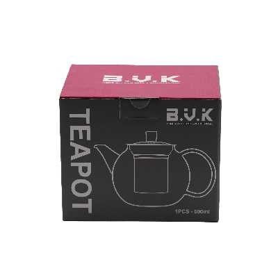 قوری بی.وی.کی مدل شفاف 600  کد 314314