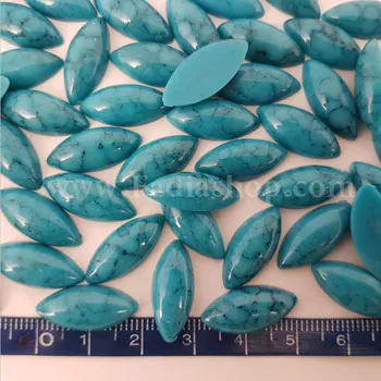 نگین چشمی 9-20 فیروزه ای بسته ای