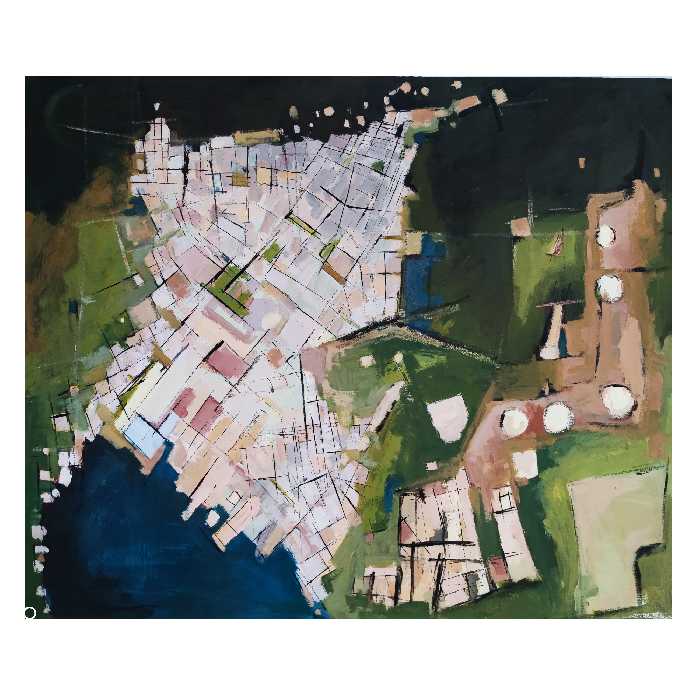 تابلو نقاشی اکریلیک مدل انتزاعی کد 222