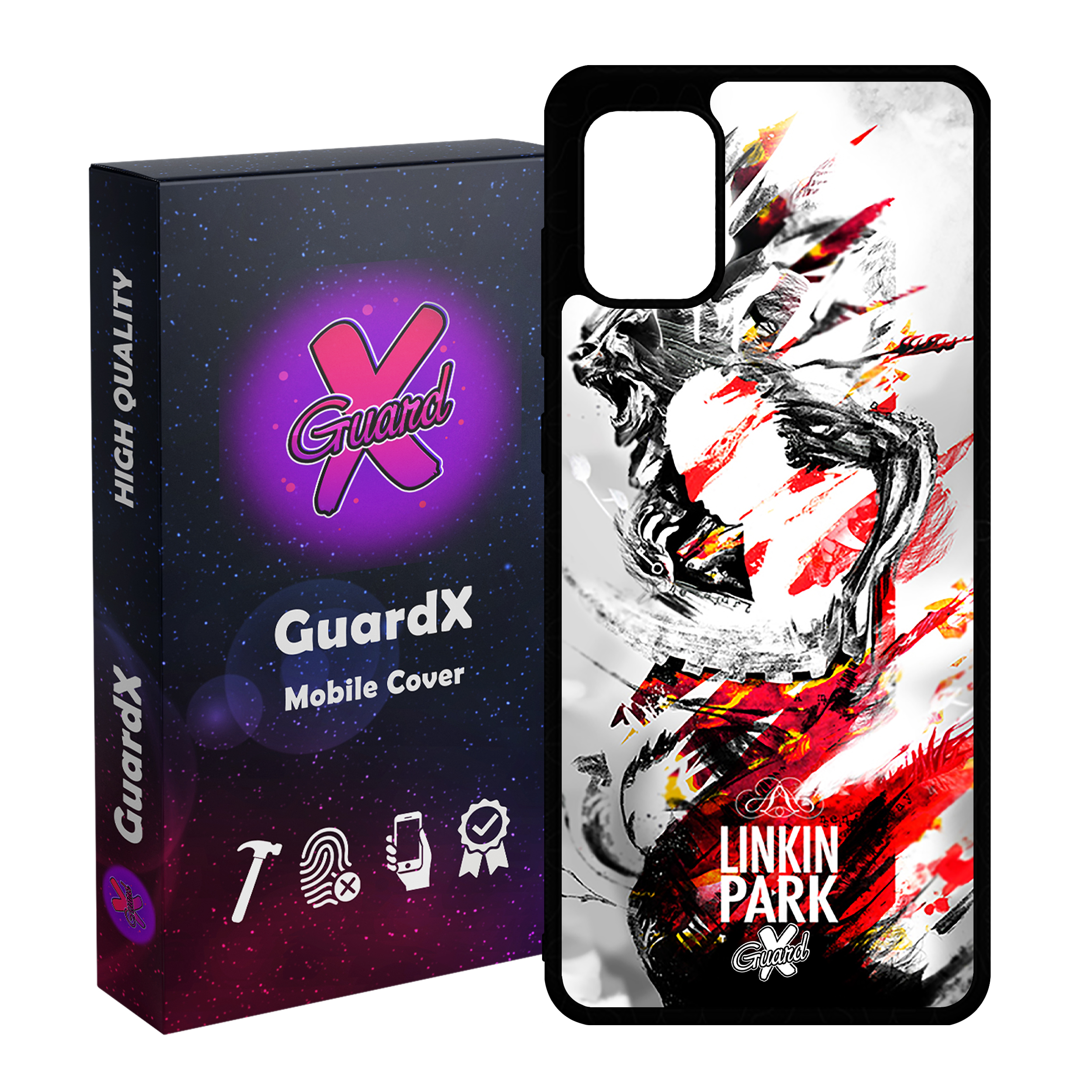 کاور گارد ایکس طرح Linkin Park مدل Glass10082 مناسب برای گوشی موبایل سامسونگ Galaxy A51