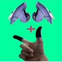 دسته پابجی  به همراه دستکش انگشتی فری فایر کالاف پابجی