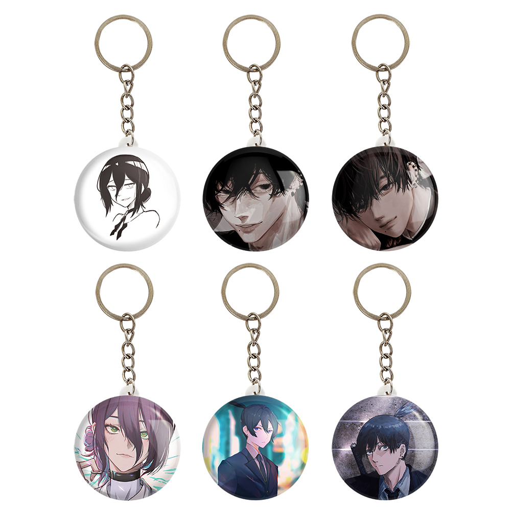 جاکلیدی خندالو مدل انیمه مرد اره ای کد 998B مجموعه 6 عددی