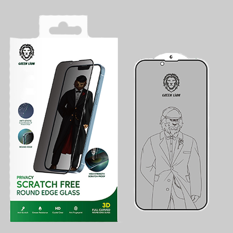 محافظ صفحه نمایش حریم شخصی گرین مدل Scratch مناسب برای گوشی موبایل اپل iPhone 13 Pro Max | کالا برتری