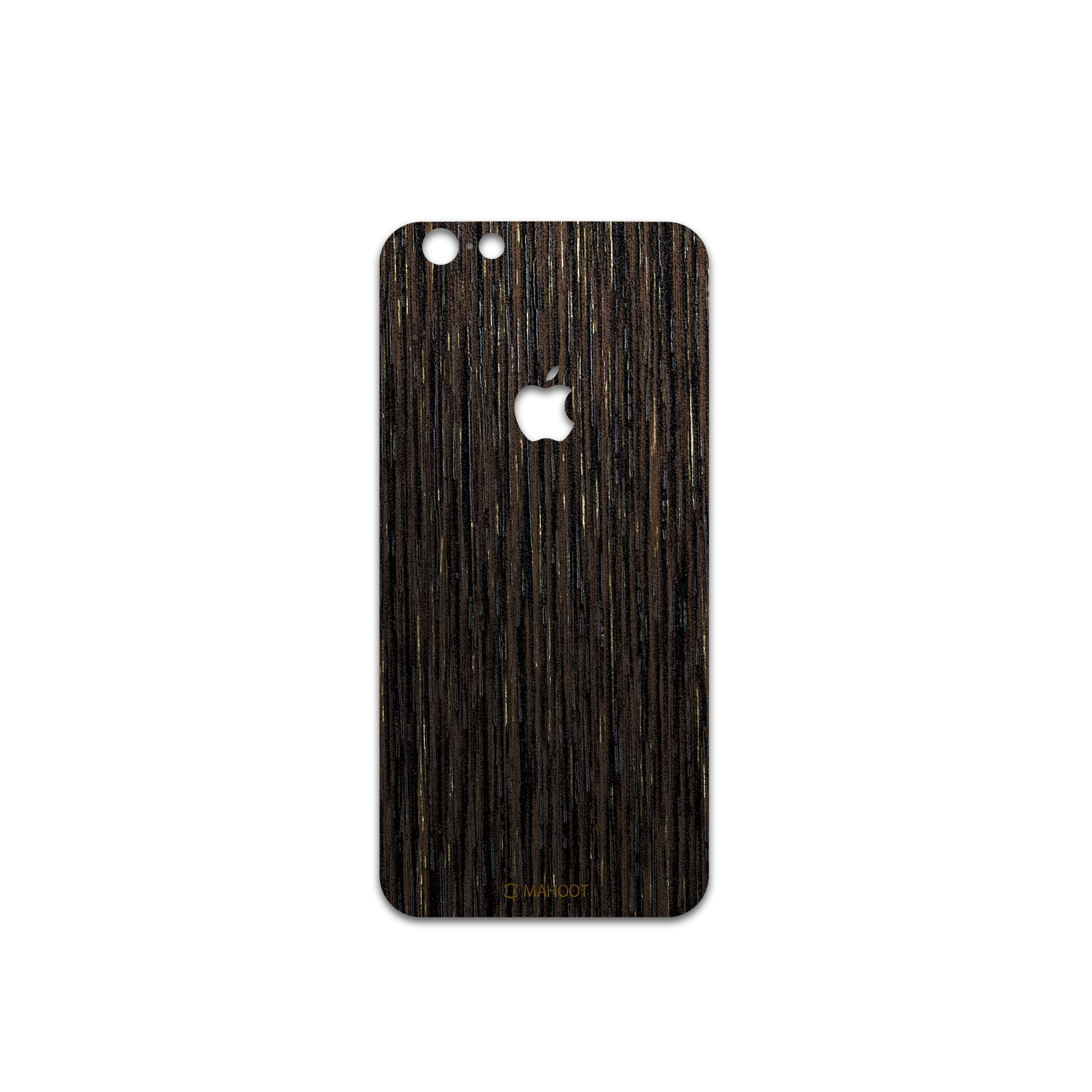 برچسب پوششی ماهوت مدل Dark-Gold-Stripes-Wood مناسب برای گوشی موبایل اپل iPhone 6