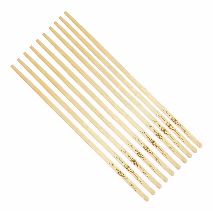 چاپستیک چوبی بامبو طرح خرچنگ ( چوب غذاخوری ) بسته 10 عددی (5 جفت) کد Gw51001029
