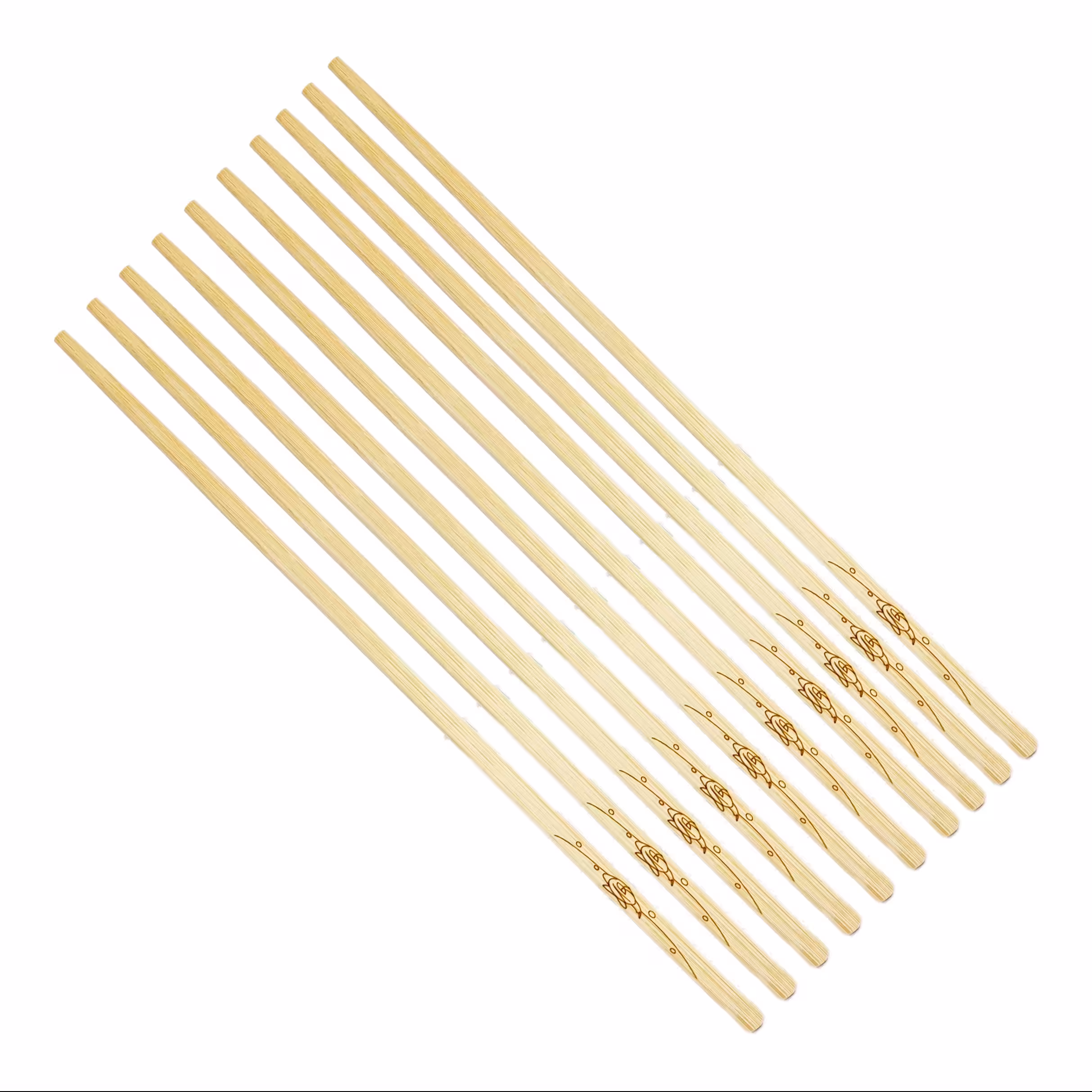 چاپستیک چوبی بامبو طرح خرچنگ ( چوب غذاخوری ) بسته 10 عددی (5 جفت) کد Gw51001029