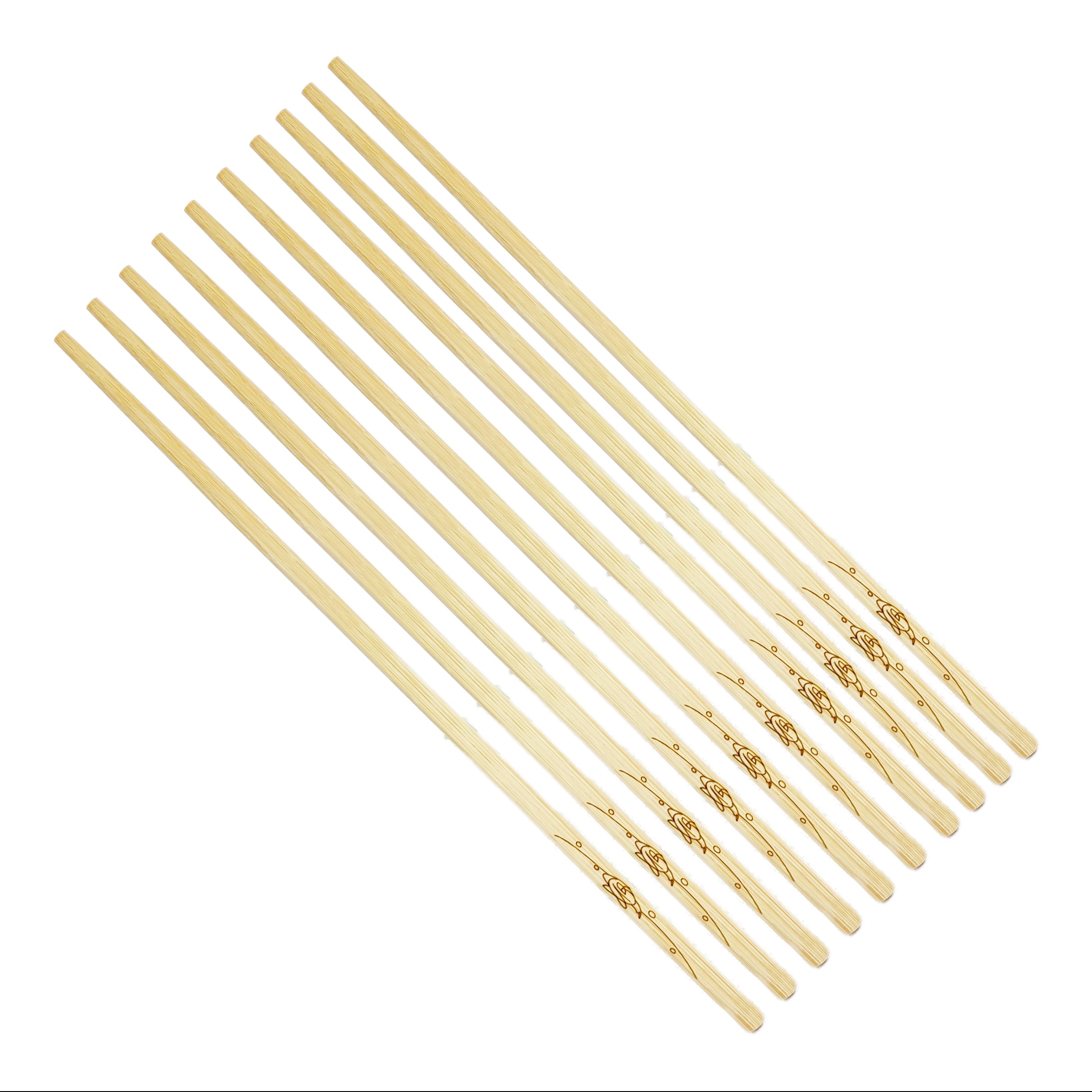 چاپستیک چوبی بامبو طرح خرچنگ ( چوب غذاخوری ) بسته 10 عددی (5 جفت) کد Gw51001029