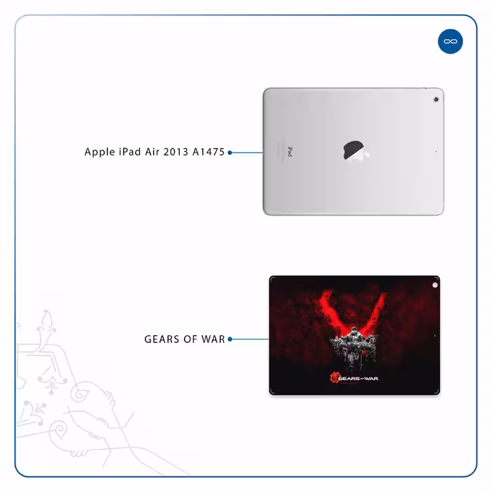 برچسب پوششی ماهوت مدل Gears-Of-War-Game مناسب برای تبلت اپل iPad Air 2013 A1475