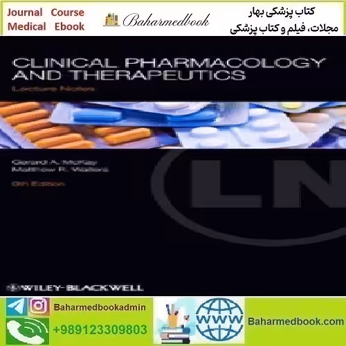 Lecture Notes Clinical Pharmacology and Therapeutics 2014 TR