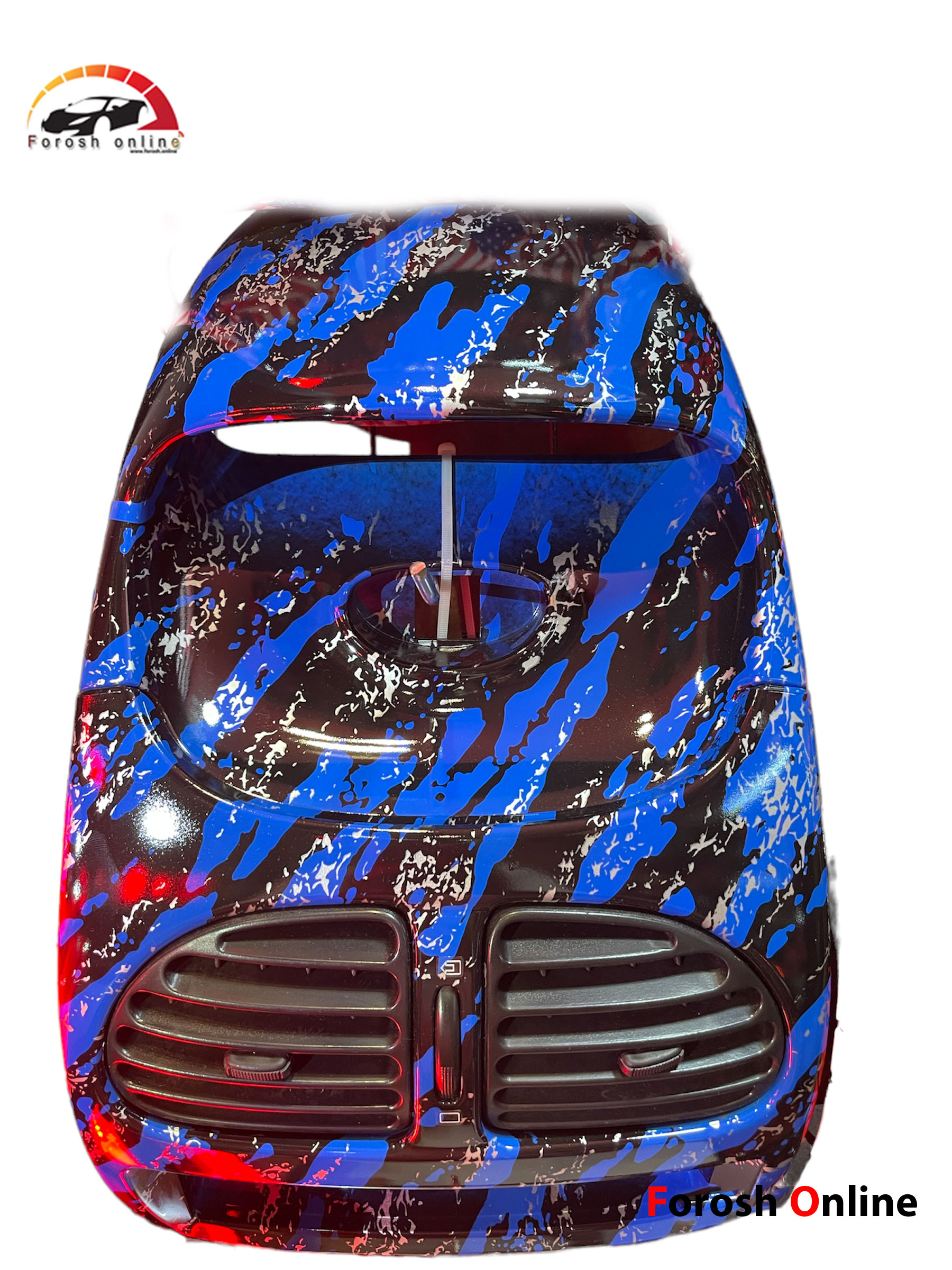 ست دکوراتیو پژو 206 طرح آبی چریکی