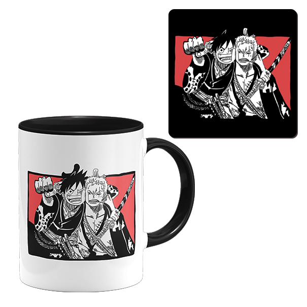 ماگ مدل وان پیس به همراه زیرلیوانی