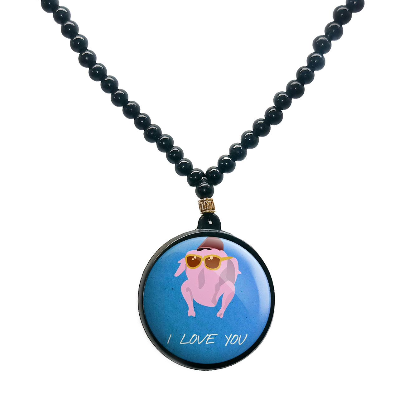 گردنبند پرمانه طرح فرندز کد pmd.18817 مدل دو طرفه