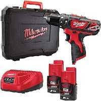 دریل چکشی 12 ولت شارژی میلواکی مدل M12BPD-202C