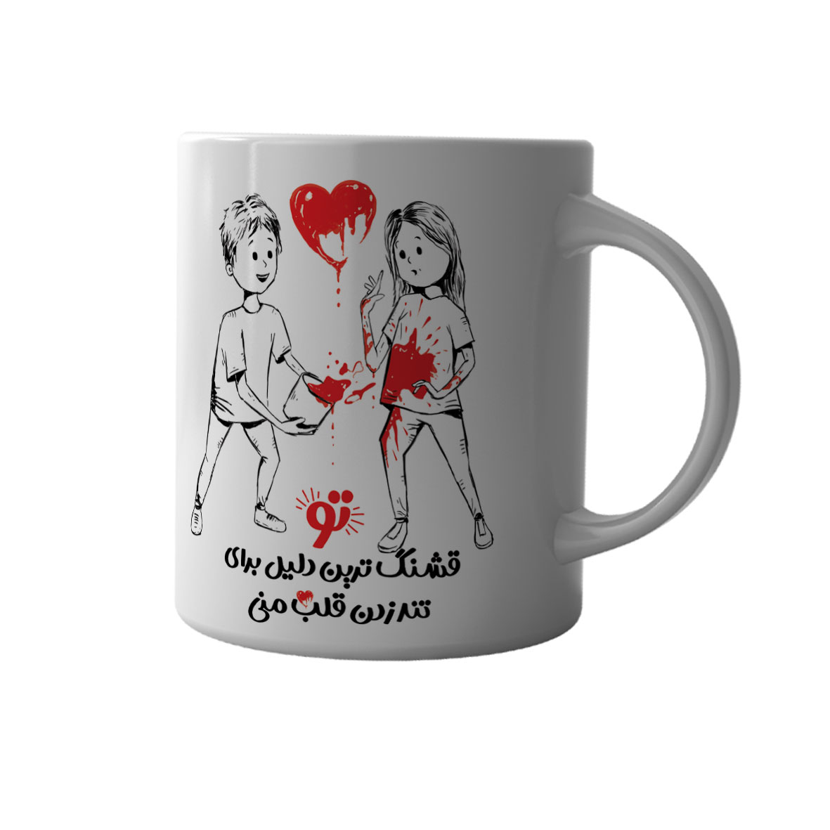 ماگ طرح عاشقانه  کد M004