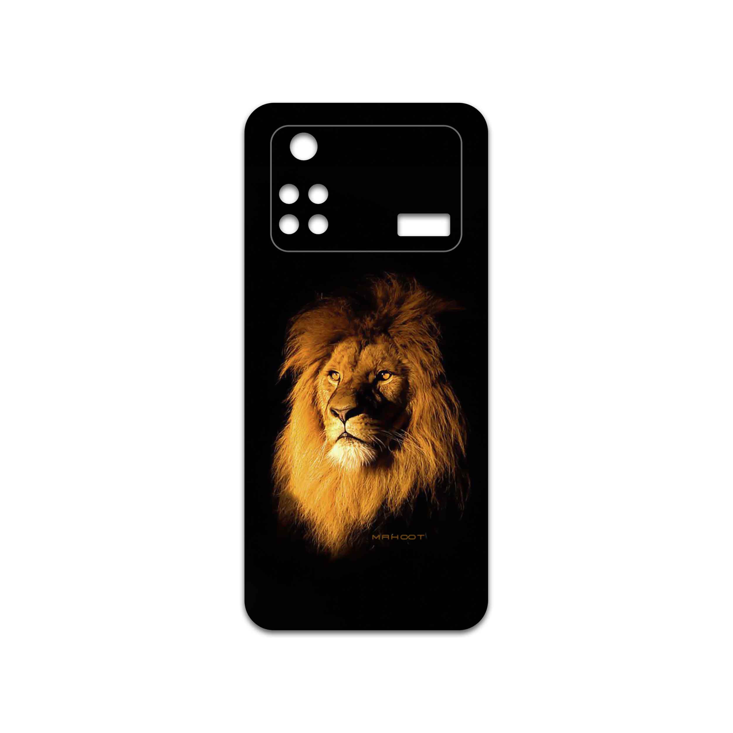 برچسب پوششی ماهوت مدل Lion مناسب برای گوشی موبایل شیائومی Poco M4 Pro 4G