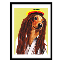 قیمت و خرید تابلو دکوراتیو مدل پوستر تلفیقی سگ کد 1841