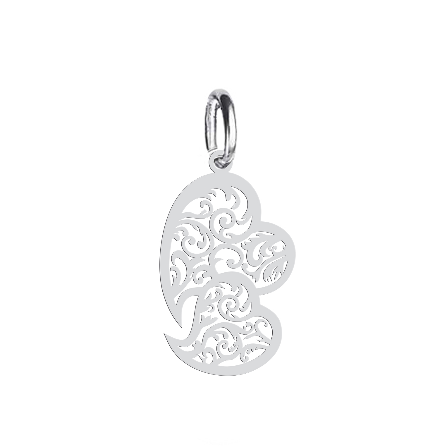 آویز گردنبند نقره هایکا طرح قلب مدل nha 390