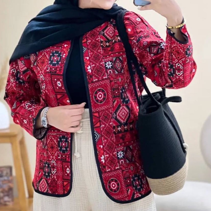 کت گلیمی زنانه تافته در رنگ بندی متنوع و فری سایز