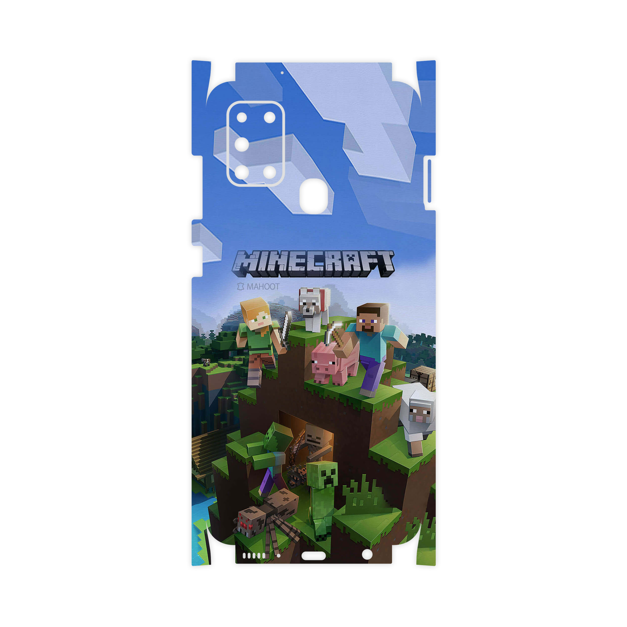 برچسب پوششی ماهوت مدل Minecraft-Game-FullSkin مناسب برای گوشی موبایل سامسونگ Galaxy A21s