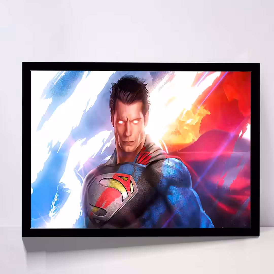 تابلو مدل man of steel کد F-14001